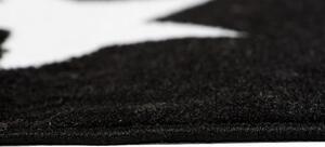 Makro Abra Moderní kusový koberec BALI C440A Hvězdy černý / bílý Rozměr: 180x250 cm