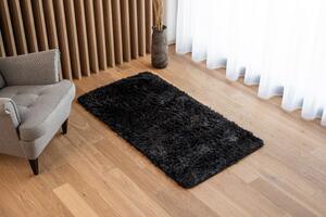 TAPISO Plyšový koberec BEST - ČERNÝ Rozměr koberce: 120x170 cm