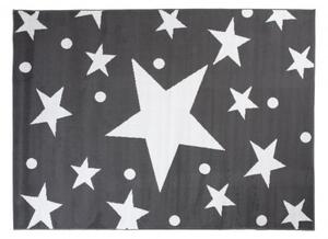 Makro Abra Moderní kusový koberec BALI C440A Hvězdy tmavě šedý / bílý Rozměr: 120x170 cm