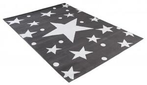 Makro Abra Moderní kusový koberec BALI C440A Hvězdy tmavě šedý / bílý Rozměr: 180x250 cm