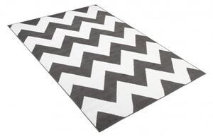 Makro Abra Moderní kusový koberec BALI C437A tmavě šedý / bílý Rozměr: 250x350 cm