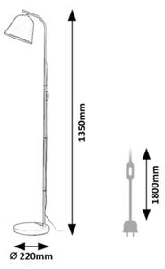 Rabalux 3096 - Stojací lampa MALIA 1xE27/25W/230V