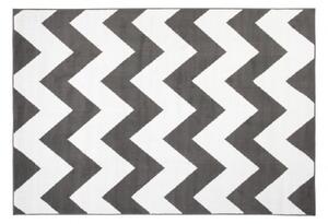 Makro Abra Moderní kusový koberec BALI C437A tmavě šedý / bílý Rozměr: 140x200 cm