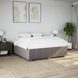 Rám postele bez matrace taupe 180 x 200 cm textil 3284857