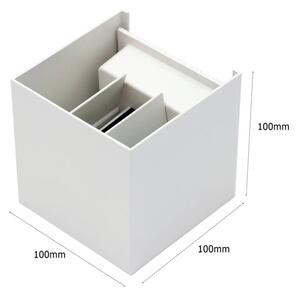 LED Venkovní nástěnné svítidlo 2xLED/3W/230V IP54 bílá