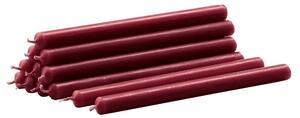 Svíčka STOFF Nagel Bordeaux – set 12 ks