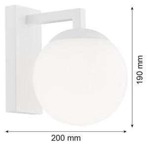 Argon 3733 - Nástěnná lampa ASPEN 1xE27/15W/230V bílá