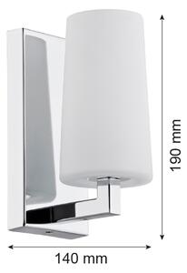 Argon 3358 - Nástěnné svítidlo CAMELOT 1xE27/15W/230V lesklý chrom
