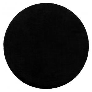 Makro Abra Kulatý koberec BUNNY černý Rozměr: průměr 120 cm
