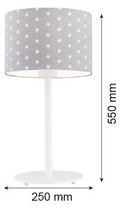 Argon 4126 - Stolní lampa MAGIC 1xE27/15W/230V šedá/bílá