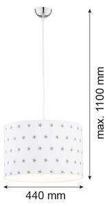 Argon 4133 - Lustr na lanku MAGIC 1xE27/15W/230V bílá
