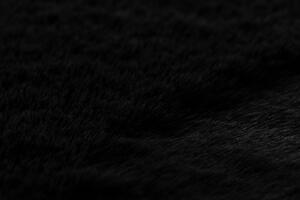 Makro Abra Kulatý koberec BUNNY černý Rozměr: průměr 120 cm
