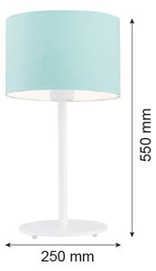 Argon 4127 - Stolní lampa MAGIC 1xE27/15W/230V tyrkysová/bílá