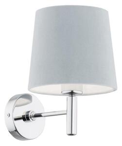 Argon 3910 - Nástěnná lampa BOLZANO 1xE27/15W/230V modrá/lesklý chrom