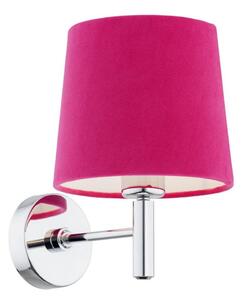 Argon 3909 - Nástěnná lampa BOLZANO 1xE27/15W/230V růžová/lesklý chrom