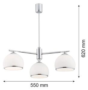 Argon 1487 - Lustr na tyči MARBELLA 3xE27/15W/230V lesklý chrom