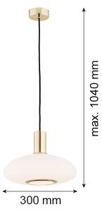 Argon 4358 - Lustr na lanku SAGUNTO 1xE27/15W/230V pr. 30 cm mosaz