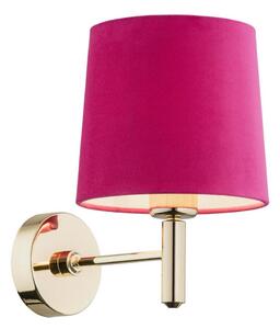 Argon 4349 - Nástěnná lampa PONTE 1xE27/15W/230V růžová/mosaz