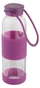 Altom Skleněná láhev na vodu 550 ml, fialová