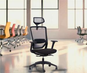 Kancelářská židle MERCURY SWIFT ČERNÝ PLAST, ČERNÁ – ergonomická, , 1054700