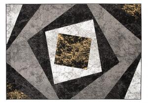 Makro Abra Moderní kusový koberec CHEAP K855G černý žlutý Rozměr: 180x250 cm