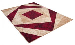 Makro Abra Moderní kusový koberec CHEAP K855A krémový červený Rozměr: 80x150 cm