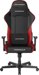 DXRACER erní židle Formula černo-červená, koženka