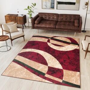 Makro Abra Kusový koberec CHEAP 4959A červený Rozměr: 300x400 cm