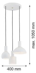 Argon 1468 - Lustr na lanku SINES 3xE27/15W/230V bílá