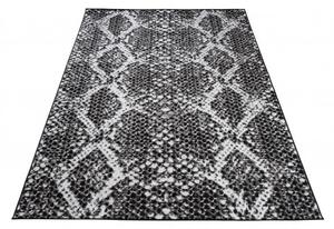 Makro Abra Kusový koberec CHEAP DB63A Hadí kůže černý Rozměr: 300x400 cm