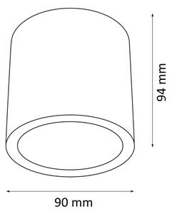 Venkovní bodové svítidlo OHIO 1xGU10/10W/230V IP54 černá