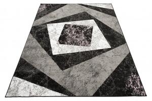 Makro Abra Moderní kusový koberec CHEAP K855F černý Rozměr: 80x150 cm