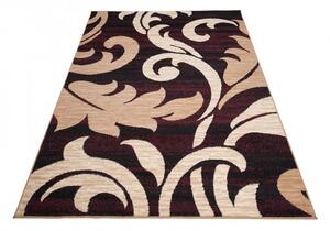 Makro Abra Kusový koberec CHEAP 2715B černý hnědý béžový Rozměr: 60x100 cm