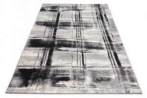 Makro Abra Kusový koberec CHEAP F442C Pruhy bílý šedý Rozměr: 160x230 cm