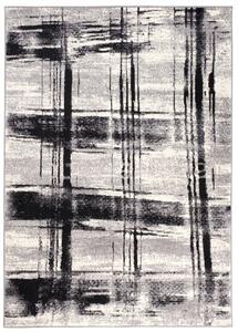 Makro Abra Kusový koberec CHEAP F442C Pruhy bílý šedý Rozměr: 250x350 cm