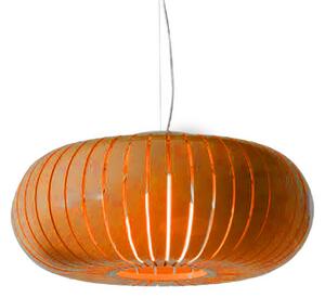 Závěsná svítidlo Kartell, Teresa, Oranžová, Obývací pokoj, Plast, Design