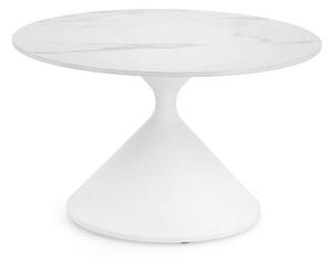 Konferenční stolek Loona ⌀70 cm bílý