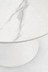 Konferenční stolek Loona ⌀70 cm bílý