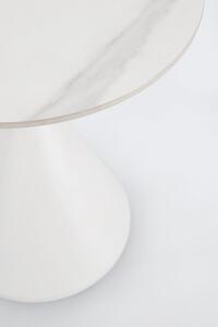 Konferenční stolek Loona ⌀50 cm bílý