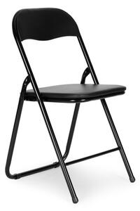 Skládací konferenční židle Rosso, černá