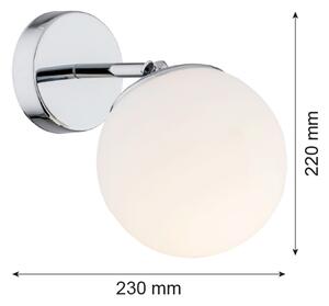 Argon 3988 - Nástěnná lampa SATELITE 1xE27/15W/230V lesklý chrom