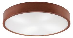 Stropní svítidlo NATURAL 4xE27/60W/230V pr. 57,5 cm borovice/hnědá