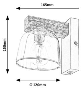 Rabalux 3081 - Nástěnná lampa CARDAMON 1xE14/40W/230V