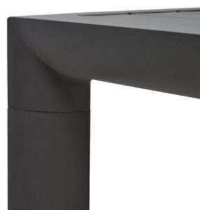 Zahradní barový stolek ilupa 150 x 77 cm černý