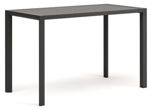 Zahradní barový stolek ilupa 150 x 77 cm černý