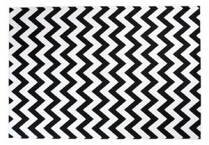 Makro Abra Moderní kusový koberec CHEAP T238B černý bílý Rozměr: 130x190 cm