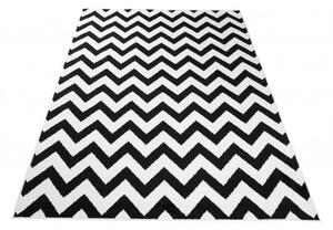 Makro Abra Moderní kusový koberec CHEAP T238B černý bílý Rozměr: 200x300 cm