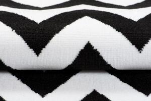 Makro Abra Moderní kusový koberec CHEAP T238B černý bílý Rozměr: 250x350 cm