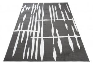 Makro Abra Moderní kusový koberec CHEAP T967A tmavě šedý bílý Rozměr: 80x150 cm