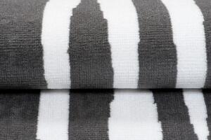 Makro Abra Moderní kusový koberec CHEAP T967A tmavě šedý bílý Rozměr: 130x190 cm
